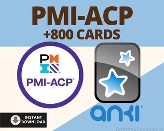 Ultimate PMI ACP Exam Prep 2024 Agile Certified Practitioner Study Bundle Exam Practice Questions Anki Card Exam Prep Questions Scrum Agile