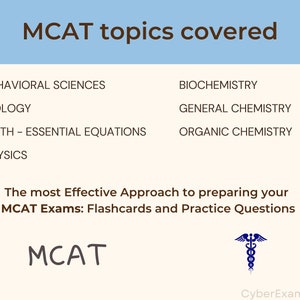 Ultimate MCAT Study Notes Bundle Complete MCAT Study Guide Exam Flashcards 2024 Medical College Admission Test Anki Cards Revision Notes