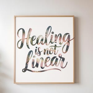 Heilung ist nicht linear, Mentale Gesundheit png, Motivation Png, Positive Png, Mentale Gesundheit Angelegenheit Png, Sei du selbst Png, Positive Vibes Geschenk