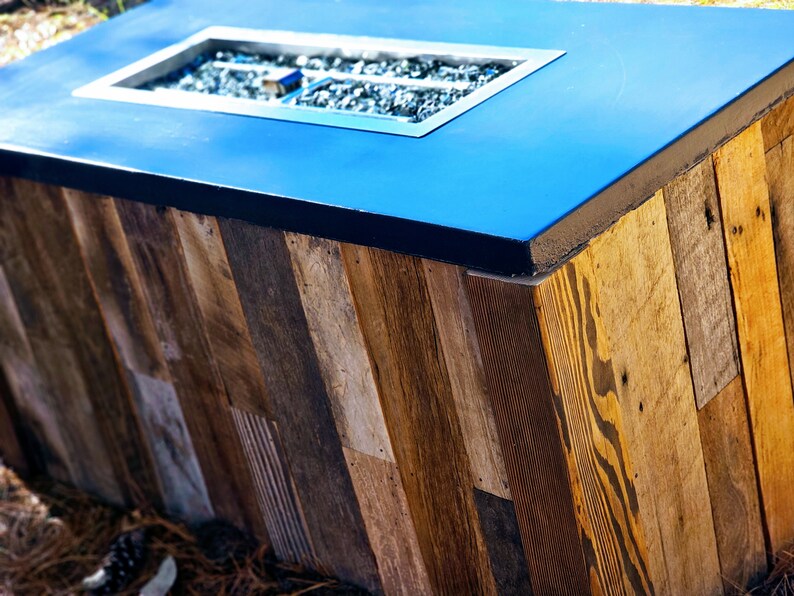 Propane Fire Pit With a Polished Concrete Top Etsy