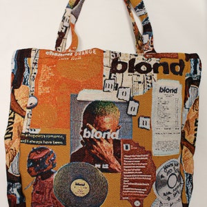 Frank Ocean Tapestry Tote Bag, Over the Shoulder Bag, Reusable Eco Everyday Carry, Music Celebrity