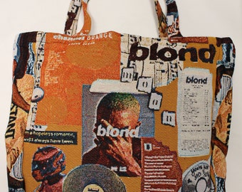 Frank Ocean Tapestry Tote Bag, Over the Shoulder Bag, Reusable Eco Everyday Carry, Music Celebrity