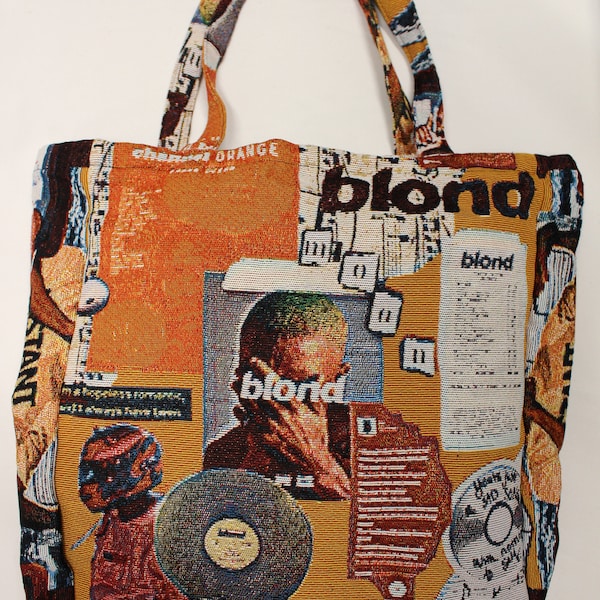 Frank Ocean Tapestry Tote Bag, Over the Shoulder Bag, Reusable Eco Everyday Carry, Music Celebrity