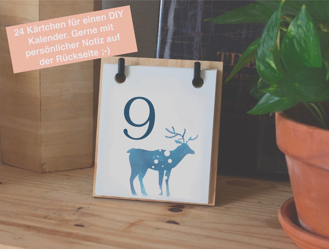 24 Kärtchen Zum Selbstausdrucken Für Deinen DIY - Etsy