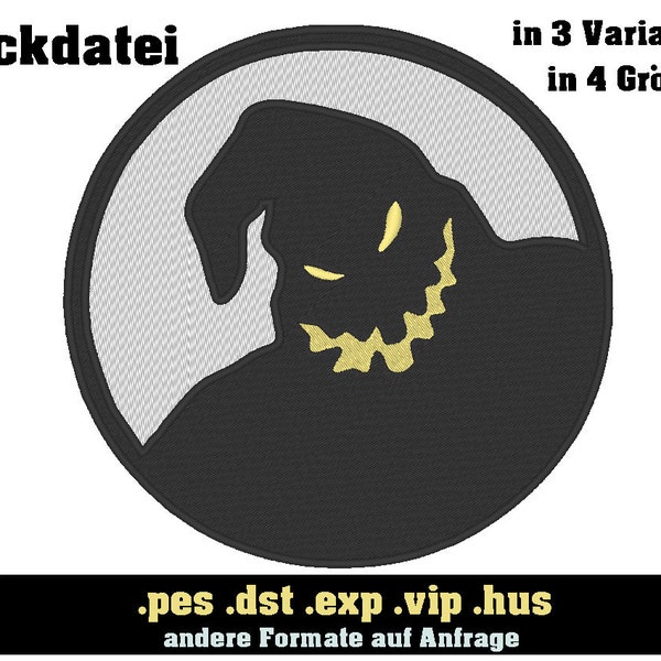 Oogie Boogie Stickdatei / Digitaler Download für Stickmaschnine