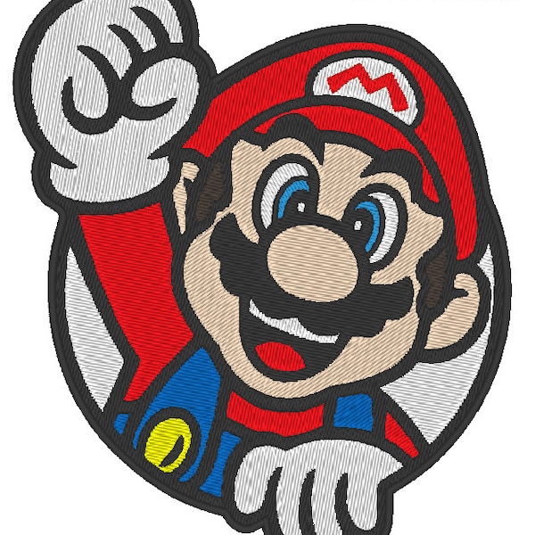 Super Mario Bros. Stickdatei / Digitaler Download für Stickmaschinen