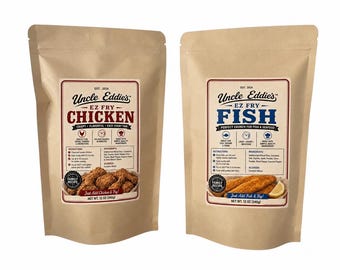 Südstaaten-Style Hähnchen- und Fisch-Pfannenmischung: Würzige, knusprige Panade, frittierte Hähnchenpanade, 2er-Packung