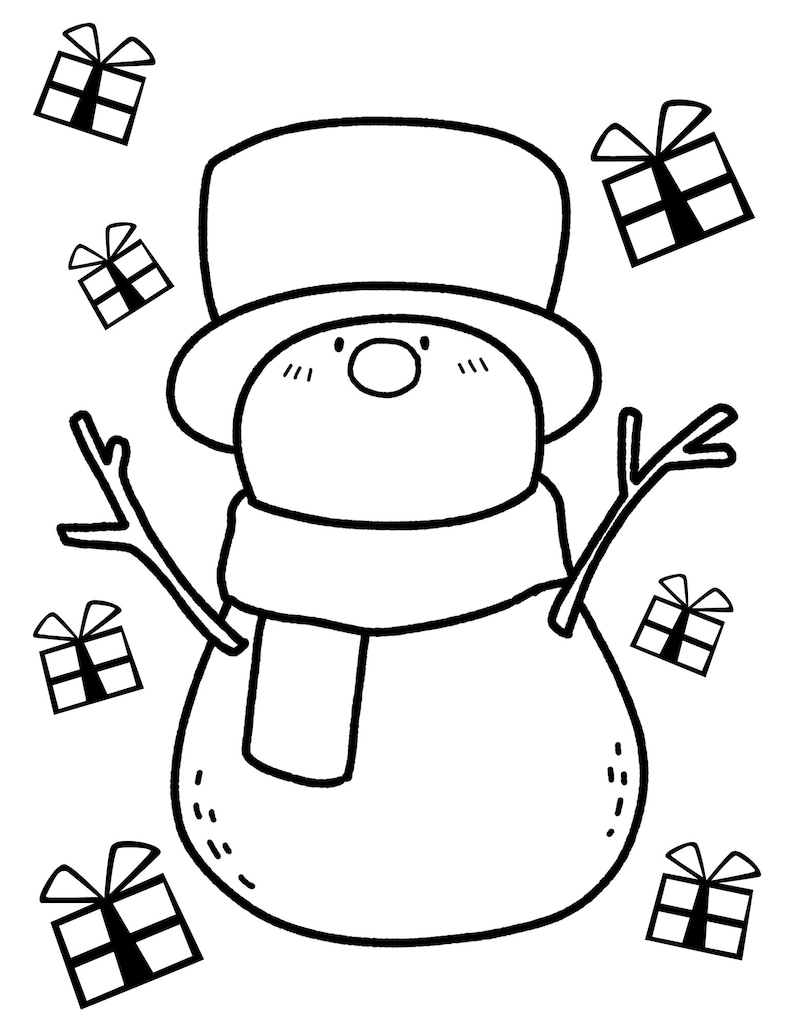 Printable Snowman Coloring Pages Snowman Coloring Pages Coloring