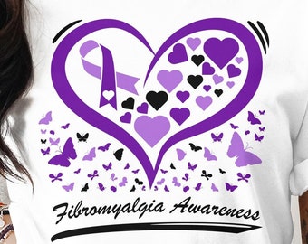 Fibromyalgia Awareness Svg Png, Fibromyalgia Awareness, Cricut Sublimation Design, Printable Svg Png, Fibromyalgia Awareness Shirt Svg Png
