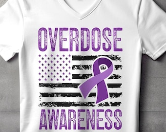 Png in formato Svg per la consapevolezza dell'overdose, Consapevolezza dell'overdose, Design a sublimazione Cricut, Svg stampabile, Camicia per la consapevolezza dell'overdose, Giorno di sensibilizzazione sull'overdose