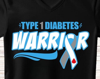 Diabetes Awareness Svg Png, T1D Warrior, Cricut Sublimation Printable Design, Diabetes Awareness Shirt, Diabetes Awareness Ribbon, T1d Shirt