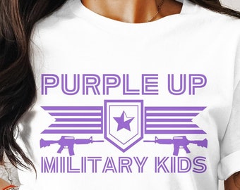 軍人の子供 SVG PNG、紫色の軍人の子供、クリカット昇華デザイン、印刷可能な SVG PNG、紫色の SVG PNG、軍人の子供 SVG PNG