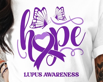 Lupus Awareness Svg Png, Hope For A Cure, Cricut Sublimation Design, Printable Svg Png, Lupus Awareness Shirt, Lupus Warrior, Support Squad