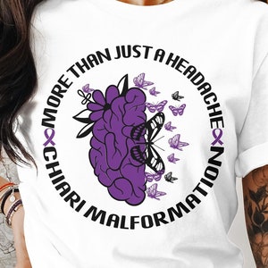 Chiari Malformation Awareness Svg Png, More Than Just A Headache, Chiari Malformation Shirt, Cricut Sublimation Design, Chiari Ribbon Svg