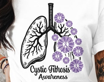 Cystic Fibrosis Awareness Svg Png, Cystic Fibrosis Awareness, Cricut Sublimation Design, Printable Svg Png, Cystic Fibrosis Shirt, CF Shirt