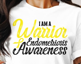 Endometriosis Awareness Svg Png, I Am A Warrior, Cricut Sublimation Design, Printable Svg Png, Endometriosis Shirt, Endo Shirt, Endo Gifts