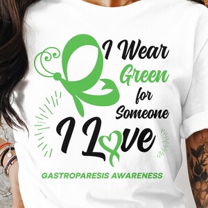 Gastroparese-Bewusstseins-Svg Png, ich trage Grün, Cricut Sublimationsdesign, druckbareSvpng, Gastroparese-Shirt, Gastroparese-Krieger-Svg