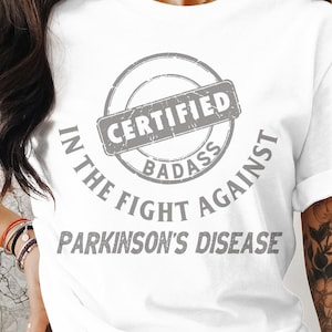 Parkinson&#39;s Disease Awareness Svg Png, Certified Badass In The Fight, Cricut Sublimation Design, Printable Svg Png, Parkinson&#39;s Disease Svg