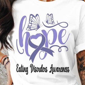 Eating Disorders Awareness Svg Png, Hope For A Cure, Cricut Sublimation Design, Eating Disorders Recovery, Eating Disorders Stickers Svg Png