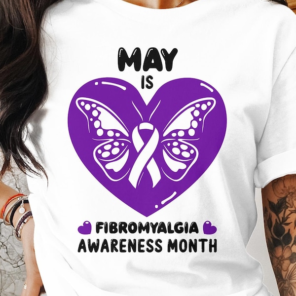 Fibromyalgia Awareness Svg Png, May Is Fibromyalgia Awareness Month, Cricut Sublimation Design, Printable, Fibromyalgia Awareness Shirt Svg