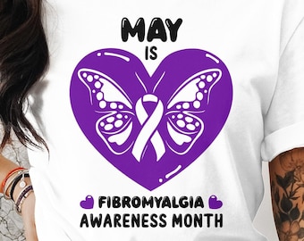 Fibromyalgia Awareness Svg Png, May Is Fibromyalgia Awareness Month, Cricut Sublimation Design, Printable, Fibromyalgia Awareness Shirt Svg
