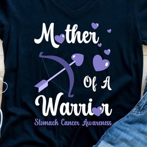 Stomach Cancer Awareness Svg Png, Mother Of A Warrior, Cricut Sublimation Design, Stomach Cancer Awareness Shirt, Periwinkle Ribbon Svg Png