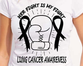 Conciencia sobre el cáncer de pulmón Svg Png, Su lucha es mi lucha, Diseño de sublimación Cricut, Camisa contra el cáncer de pulmón, Cinta contra el cáncer de pulmón, Pegatina sobre el cáncer de pulmón
