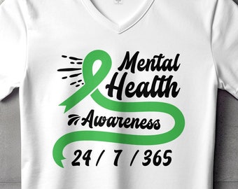 Mental Health Awareness Svg Png, Cricut Sublimation Printable Design, Mental Health Shirt Svg, Mental Health Gift, Mental Wellness Svg Png