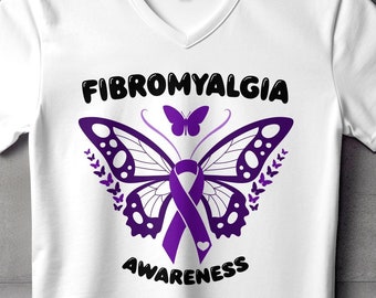 Fibromyalgia Awareness Svg Png, Fibromyalgia Awareness Butterfly, Cricut Sublimation Design, Printable, Fibromyalgia Awareness Shirt Svg Png