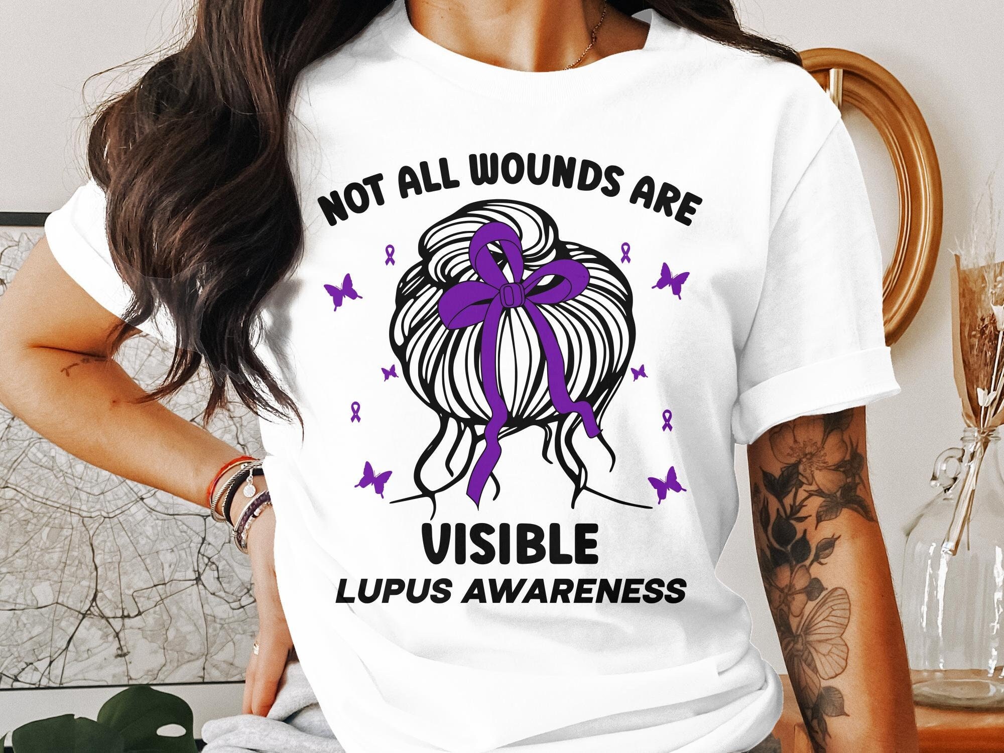 Lupus Awareness Svg Png, Not All Wounds Are Visible, Cricut Sublimation Design, Printable Svg ...