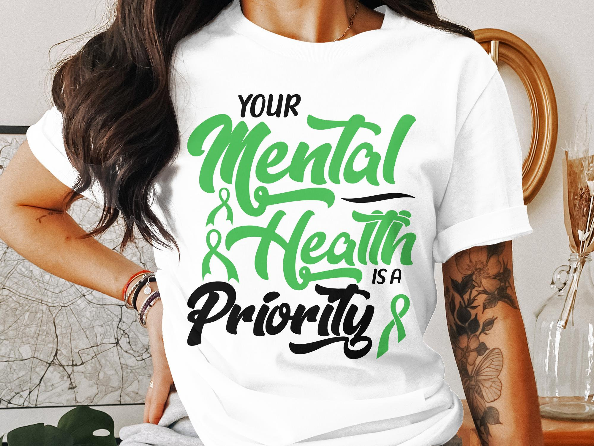 Mental Health Awareness Svg Png, Your Mental Health is A Priority ...