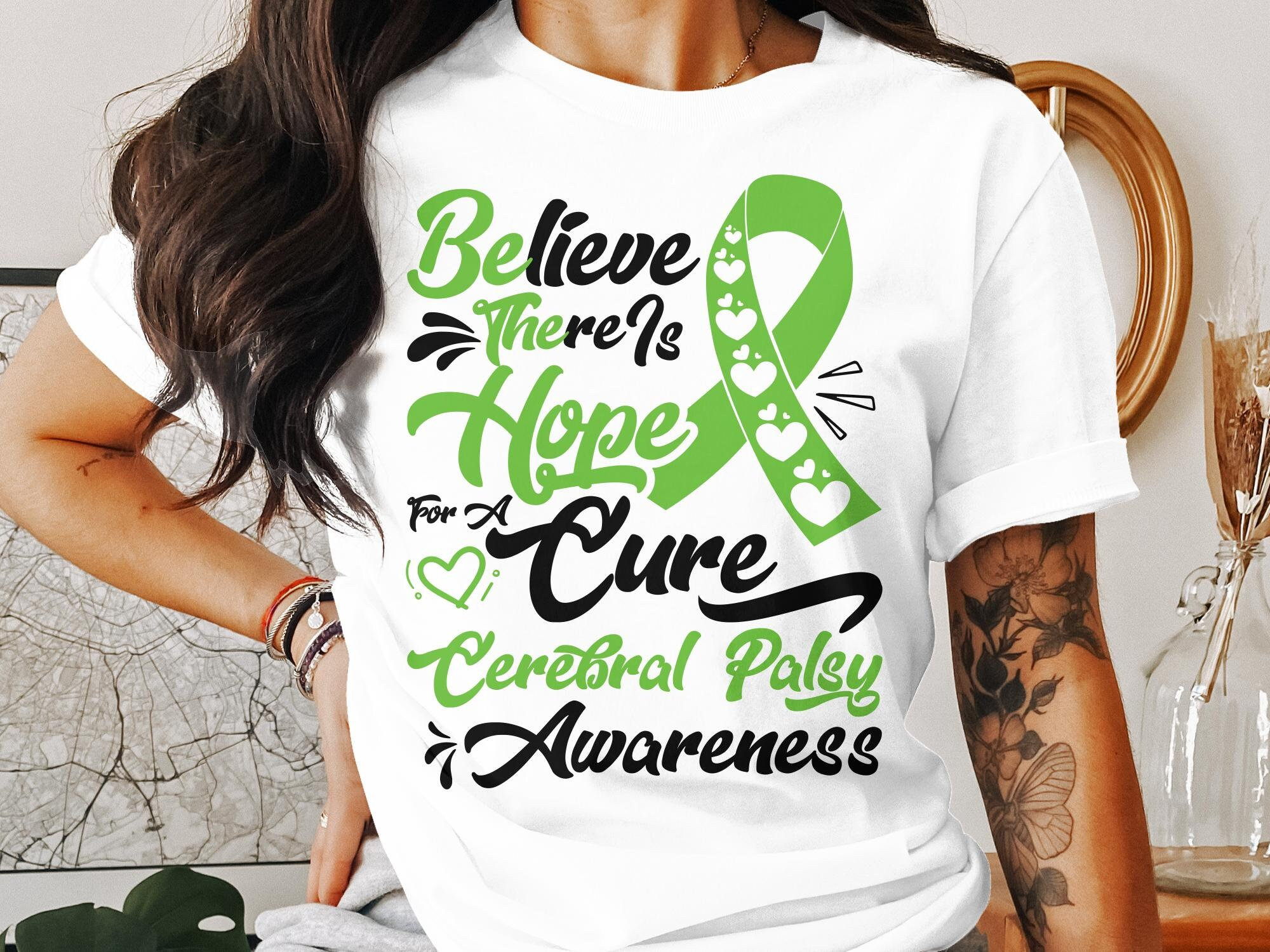 Cerebral Palsy Awareness Svg Png, Believe There is Hope for A Cure ...