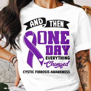 Cystic Fibrosis Awareness Svg Png, and Then One Day Everything Changed ...