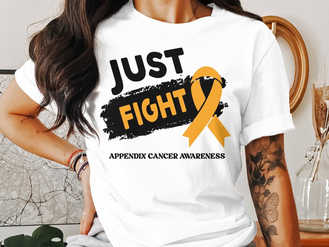 Appendix Cancer Awareness Svg Png, Just Fight, Cricut Sublimation ...