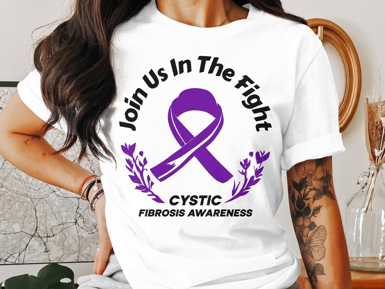 Cystic Fibrosis Awareness Svg Png, Juin Us in the Fight, Cricut ...
