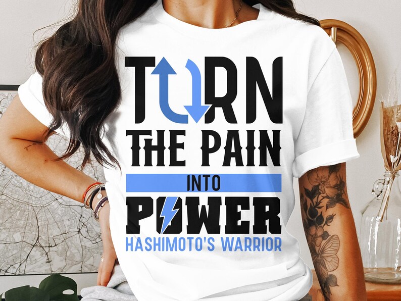 Hashimotos Svg Png, Turn the Pain Into Power, Cricut Sublimation Design ...