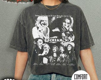 Vintage Comfort Colors® Halloween Scream Movie Tee: Spooky Season, Gift For Women and Man Unisex T-Shirt