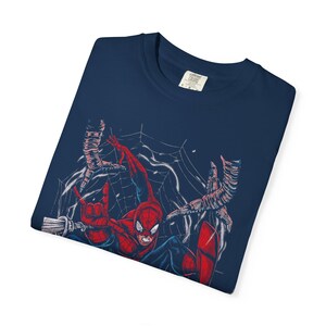 Koszulka komiksowa Vintage Comfort Colors® Spider-Man, koszulka dla fanów Marvel Avengers, prezent dla kobiet i mężczyzn, unisex zdjęcie 8