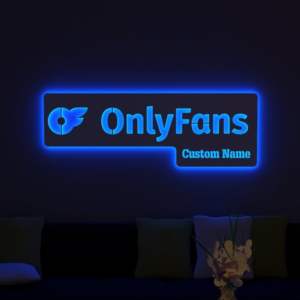 Logotipo De Onlyfans Personalizado, Marca Onlyfans, Ideas Onlyfans, Decoración De Pared Led, Luz Nocturna, Colgante De Pared, Arte Fansly