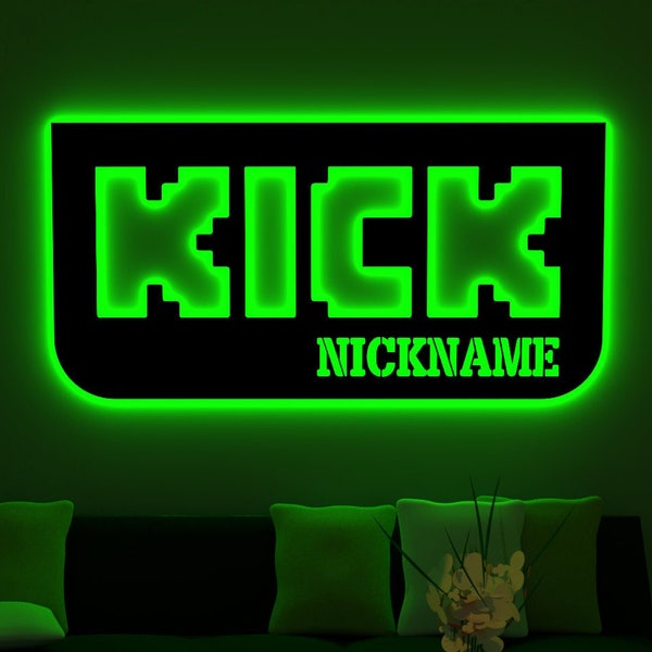 Custom Streamer Sign Kick Etsy