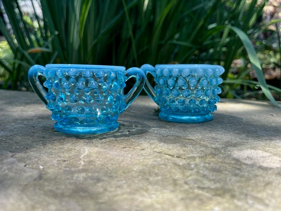 フェントン　スワール　フレンチオパルセント　ラージフリルボウル　お値下げ中 ヴィンテージ フェントン ホブネイル クリーマー＆シュガー