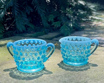 フェントン　ブルーオパールセント ボブネイル コンポート フリル ラッフル フェントン ラッフル花瓶 フリル ブルー ホワイト オパール