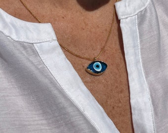 Turkish Eye Blue Necklace