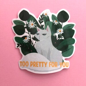 Pegatina Too Pretty for you