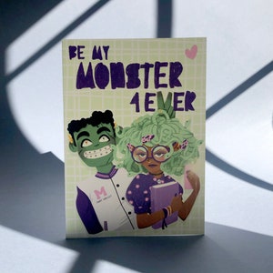 Tarjeta San Valentín- Be my monster forever
