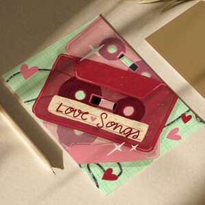 Tarjeta amor especial San Valentín. Love songs