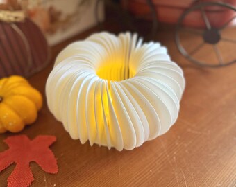 Modern Flicker Pumpkin Light: Fall Halloween Decor