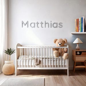 Letrero con nombre para guardería impreso en 3D personalizado: decoración infantil personalizada