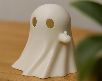 Glowing Mini Ghost Figurine: LED Halloween Tabletop Decor