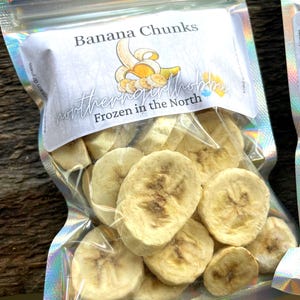 Banana Chips -Frozen in the North- Freeze Dried Banana Snacks (40grams)